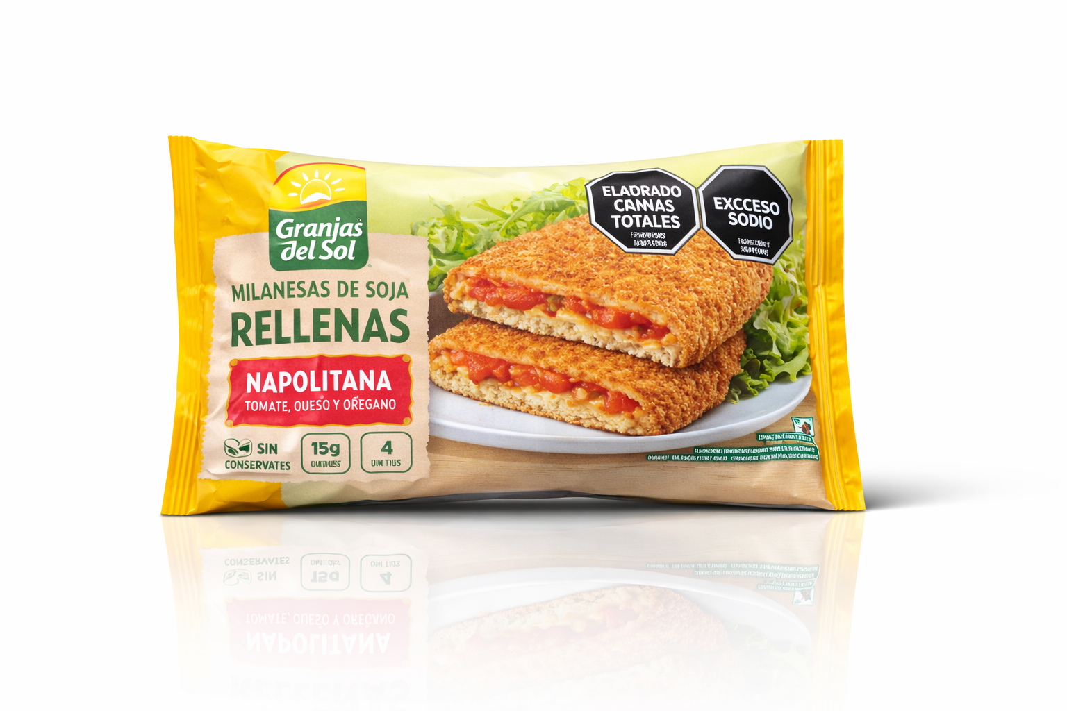 Milanesa de soja Napolitana Granja del Sol