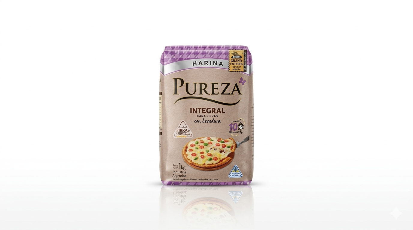 Harina Pureza integral para pizza