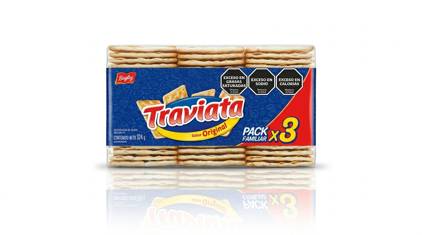 Galletas de agua traviatas x 3