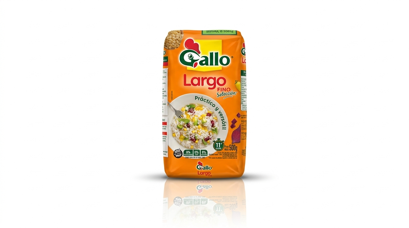 Arroz largo fino gallo 500gr