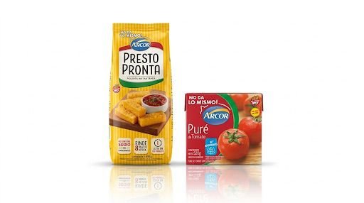 Polenta + pure de tomate