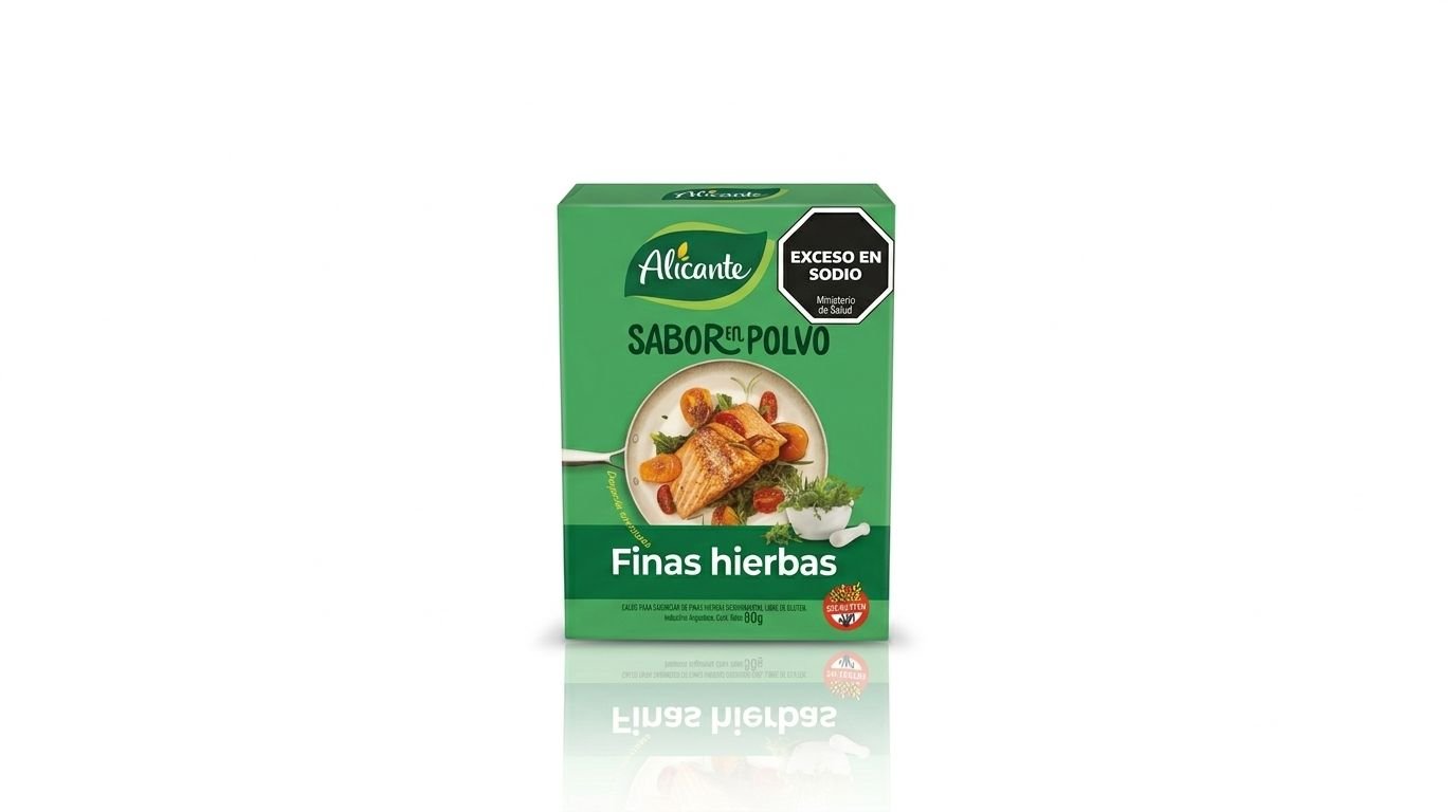 Sabor en polvo finas hierbas